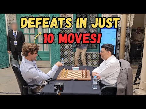 Magnus Carlsen Beats Vishy Anand in Just 10 Moves! in Casablanca Chess