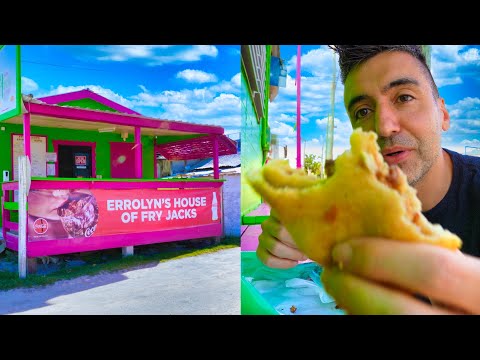 Traditional Belizean Breakfast Caye Caulker: Errolyn's House of Fry Jacks!
