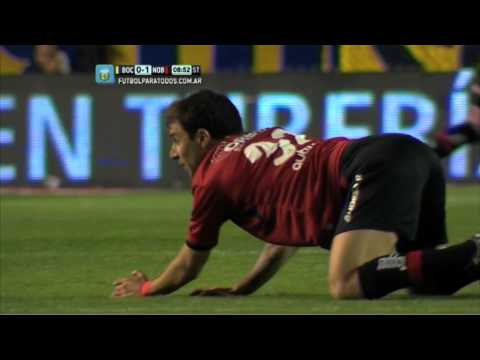 Codazo de Magallán. Boca 0 - Newell's 1. Fecha 1. Torneo Primera División 2014. FPT