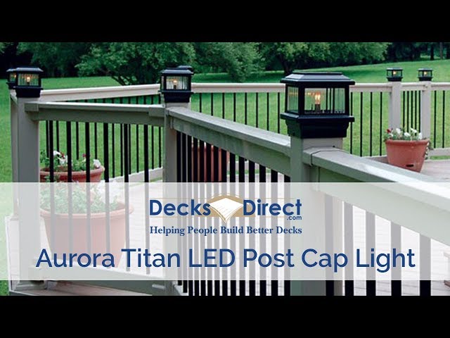 choose size /& color fence cap cast aluminum Aurora Titan Deck POST CAP
