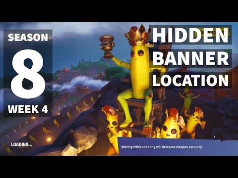 Fortnite ¦ Season 8 Week 4 Hidden Banner Location