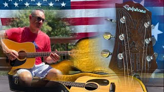 Video thumbnail for 4th of July Special - Bicentennial 1976 Epiphone FT200 Pawn Shop Find by Brian’s Unique Guitars