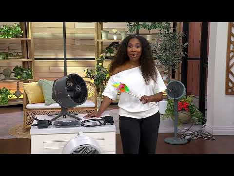 Shark FlexBreeze Indoor/Outdoor Cordless Fan w/ Car Charger on QVC