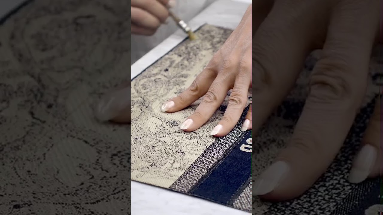 Watch Cabas Toile De Jouy Now Take a closer look at the manufacturing secrets of the #DiorBookTote in toile de Jouy, by #Shorts