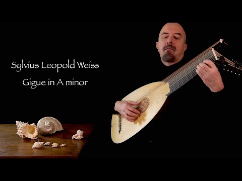 S.L.Weiss Gigue in A minor - Baroque lute - Jaroslaw Lipski