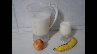 VITAMINA DE BANANA COM MAÇA