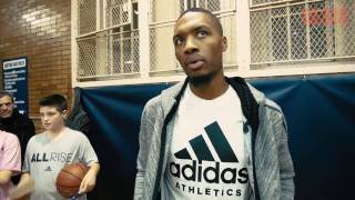 Damian Lillard Visits Brooklyn's Famed Lincoln High School
