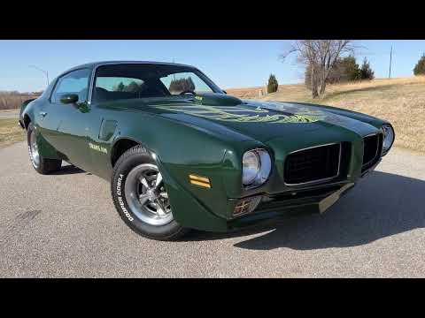 1973 Pontiac Trans Am 455 V8, Auto, PHS, Brewster Green, Numbers Matching Stock  #1705
