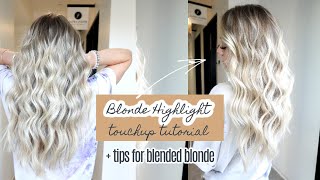 BLONDE HAIR COLOR | Touching Up Highlights