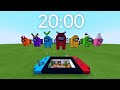 MINECRAFT AMONG US 20 MINUTE TIMER with MUSIC & ALARM