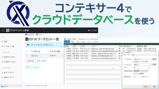 コンテキサーのクラウドデータベースの利用方法