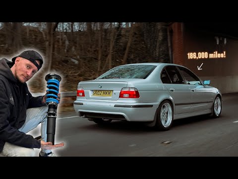 BMW E39 5 SERIES MANUAL GETS A GLOW UP!.. COILOVER AND WHEELS UPGRADE