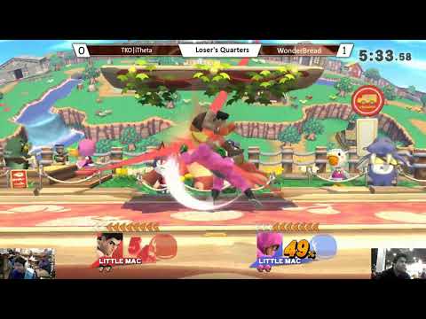 CB18 Singles  - WonderBread (Mac, Lucina) Vs. TKO|iTheta (Mac) SSB4 Losers Quarterfinals