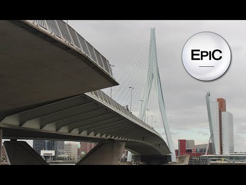 Erasmus Bridge (Erasmusbrug) - Rotterdam, Netherlands (HD)