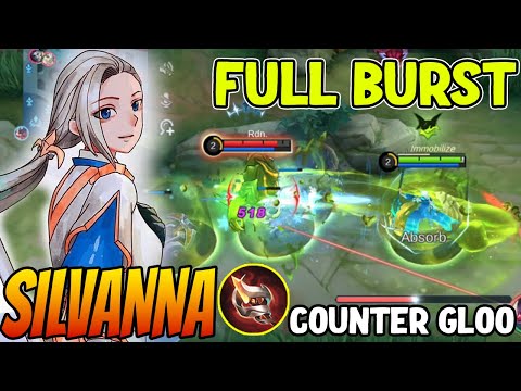 OFFLANER SILVANNA BURN DAMAGE COUNTER GLO - Silvanna Best Build 2023 ~ MLBB