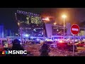 Massive terrorist attack unfolding in Moscow as armed gunman storm a concert hall, kill spectators