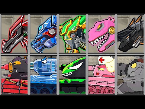 Tank Heroes + Dino Robot Corps - Parasauraptor & Tanks - Full Game Play