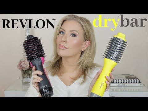 NEW Drybar Double Shot Blow Dryer Brush vs Revlon One...