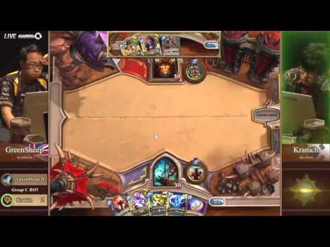 BlizzCon 世界盃聯賽 《爐石戰記》華文轉播 11/03 part7（GreenSheep  VS  Kranich）