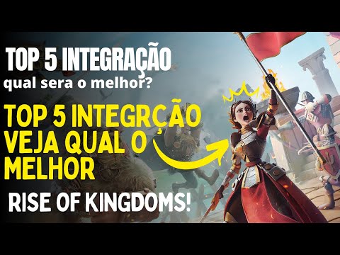 TOP 5 Comandantes de integração, Rise of kingdoms.