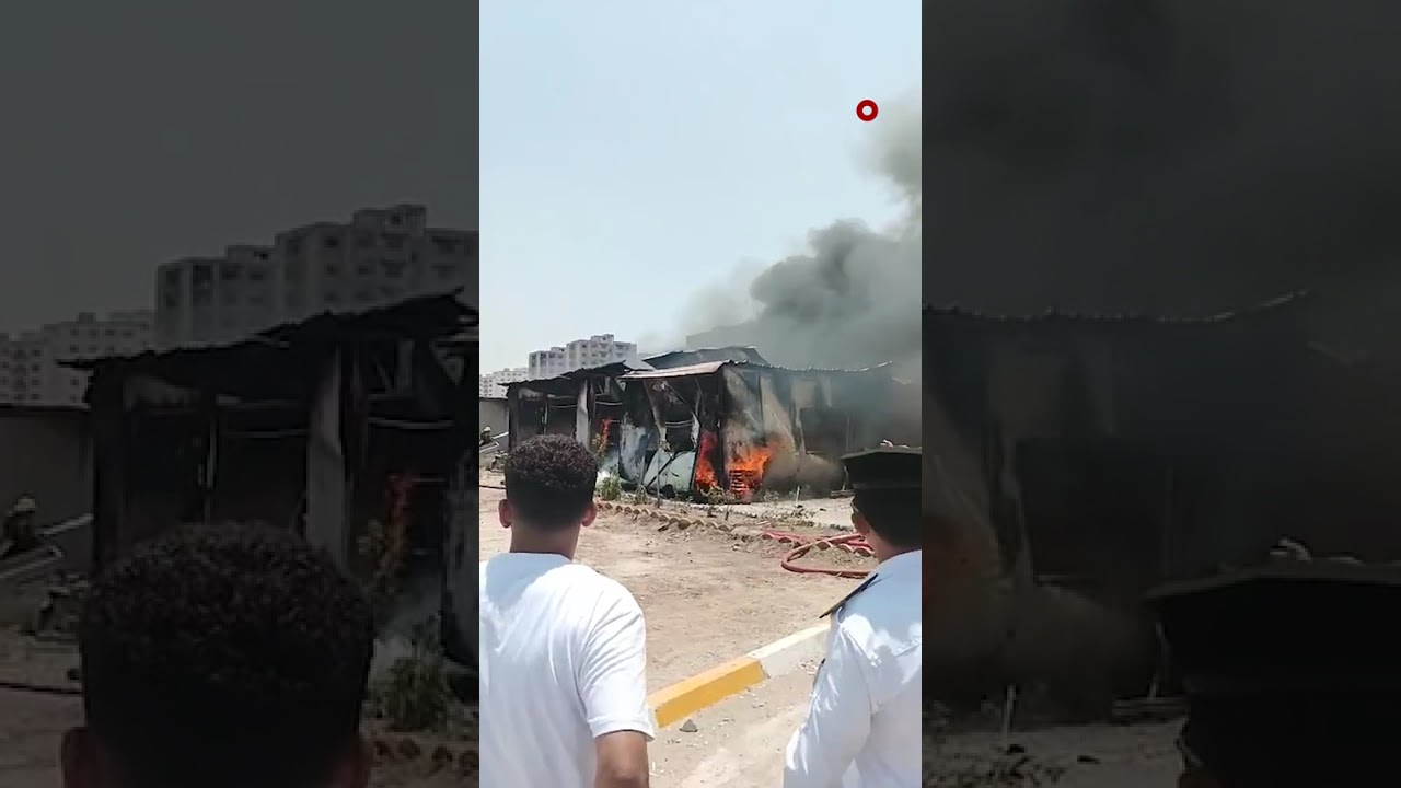 فيديو | احتراق مولدات في أحد المجمعات السكنية ببغداد