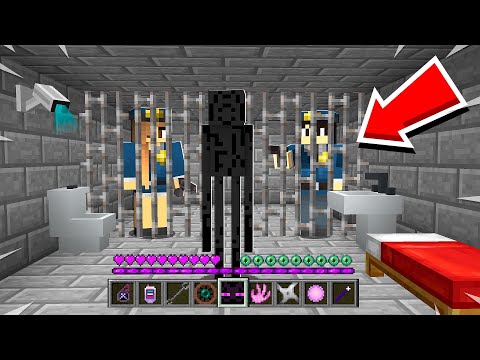 as ENDERMAN in PRISON ESCAPE IN MINECRAFT!