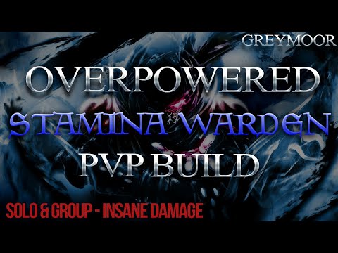 THE BEST OVERPOWERED STAMINA WARDEN PvP BUILD - GREYMOOR META!!! | DragooX