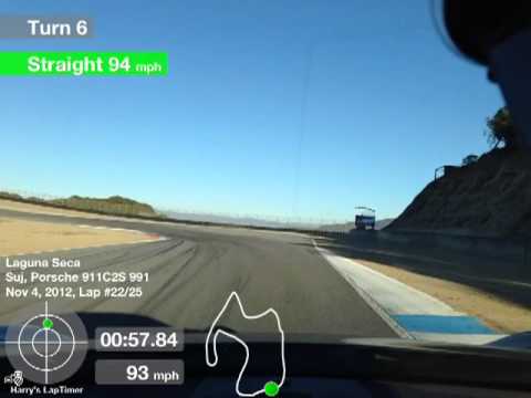 Porsche 911 (991) Carrera S at Laguna Seca