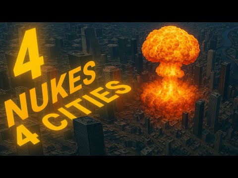 NUCLEAR AI SIMULATION: New York, Moscow, Los Angeles, San Francisco