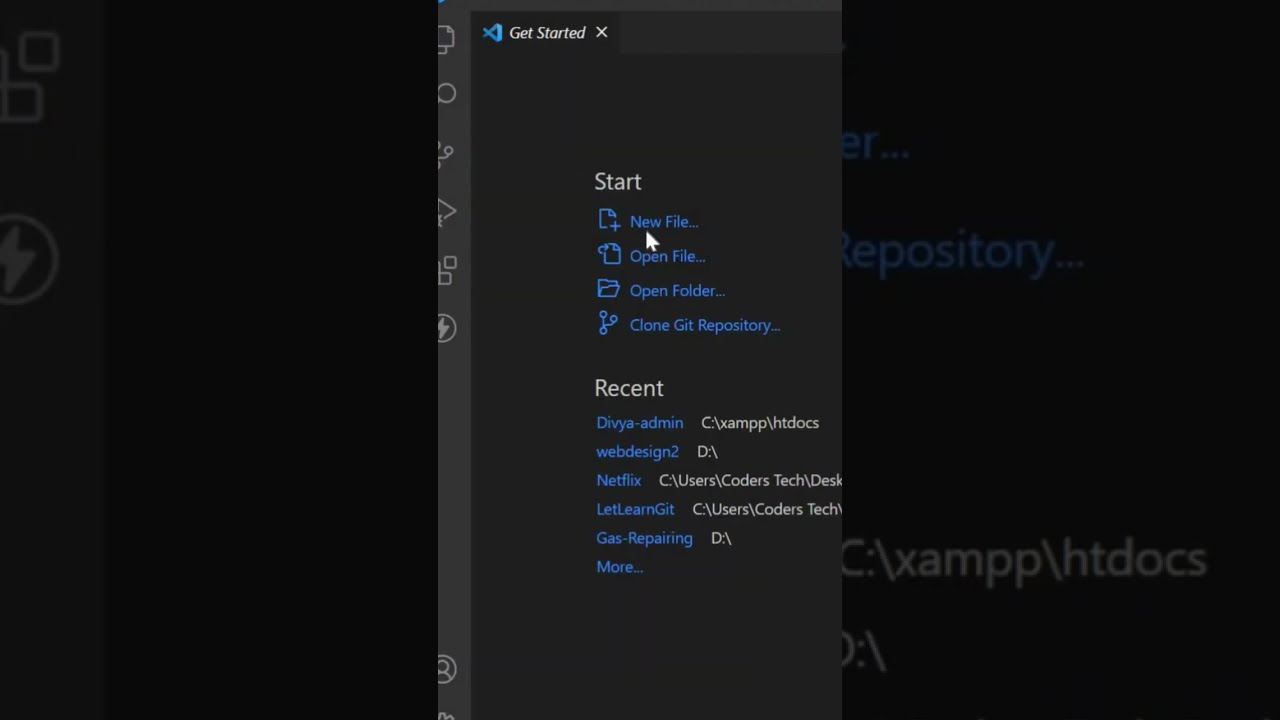 How to open project in visual studio code