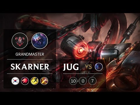 Skarner Jungle vs Rek'Sai - KR Grandmaster Patch 9.5