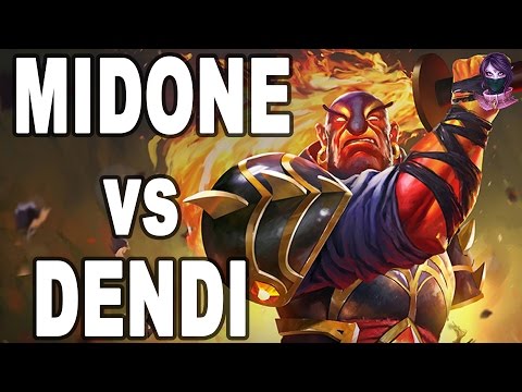 MidOne vs Dendi playing Mid  Dota 2