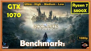 Hogwarts Legacy GTX 1070 - 1080p - All Settings - Performance Benchmarks