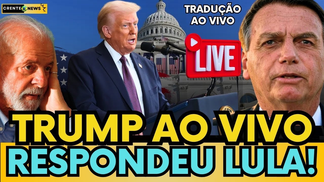 🚨AO VIVO: TRUMP MANDA RECADO DIRETO DA CASA BRANCA "LULA QUE TAXAR 🇺🇸" #politica #trump #bolsonaro