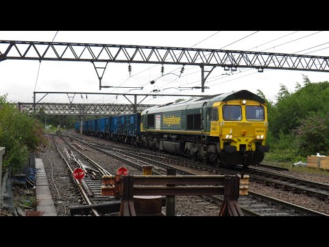 Freightliner Class 66 No. 66524 on 6F33 Bredbury - Runcorn Folly Lane @ Guide Bridge on 3.7.20 - HD