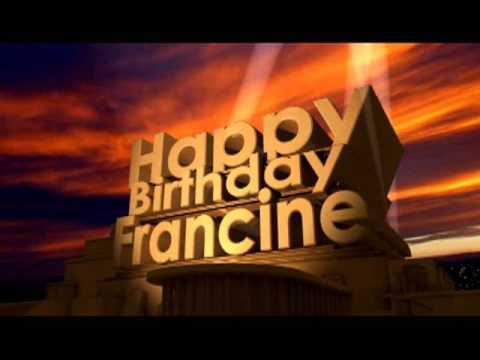 Happy Birthday Francine