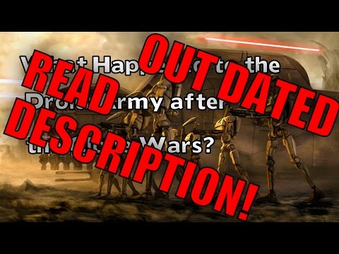 What Happened to the Droid Army after the Clone Wars? (READ DESCRIPTION!)