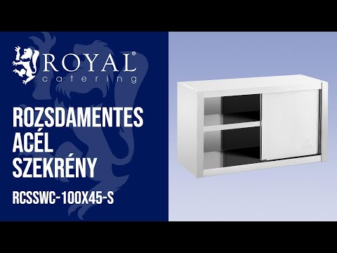 Videó - Rozsdamentes acél szekrény - 100 x 45 cm