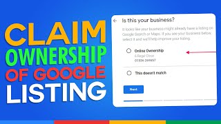 How To Claim Ownership Of A Google Business Listing | Easy Tutorial (2024)