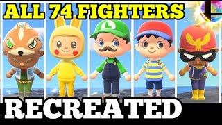 All Smash Bros Ultimate Characters Recreated in Animal Crossing New Horizons
