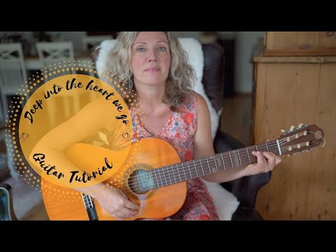Deep into the heart - guitar tutorial with chords & lyrics / Rainbow song/ Relax Mantra