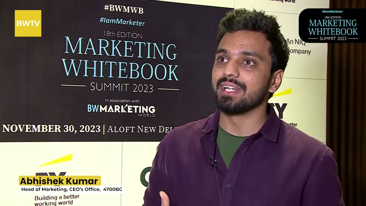 Abhishek Kumar, Head of Marketing, CEO's Office,4700BC - YouTube