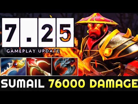 SUMAIL 76000 Dmg Ember Spirit 7.25 New Patch - Unreal Comeback Hard Game WTF Plays 7.25 Dota 2