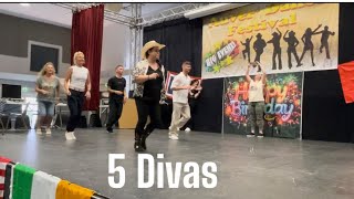 5 Divas Michelle Risley, Jose Miguel Belloque Vane, Grégory Danvoie, Esmeralda Van de Pol ,Kate Sala