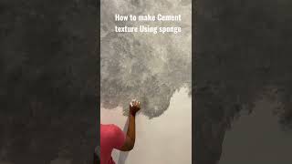 How to make cement texture using sponge and paint
