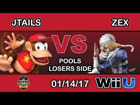 2GGC: Genesis Saga - Circa | Jtails (Diddy Kong) Vs. Zex (Sheik) Pools Losers Side - Smash Wii U