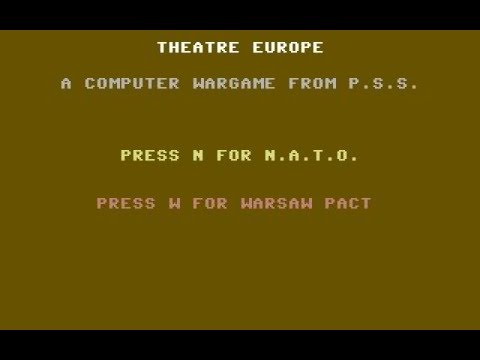 Theatre Europe Review for the Commodore 64 by John Gage
