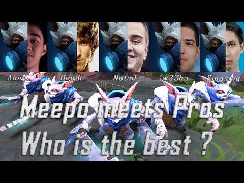 Dota 2 Meepo Pro moments - Best meepo players in dota 2 - meepo compilation - who is the best ?