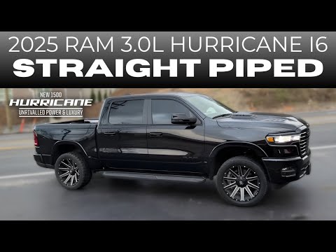 2025 RAM 1500 3.0L Twin Turbo Hurricane I6 w/ Straight Pipes!