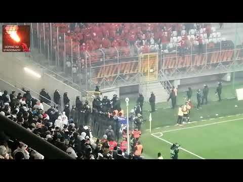 "ZOSTAW KIBICA, HEJ *rwo ZOSTAW KIBICA" - incydenty na 70 derbach Łodzi 18.02.2024